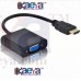 OkaeYa Hdmi To Vga Converter Adapter Cable - The Simplest Converter (Black)